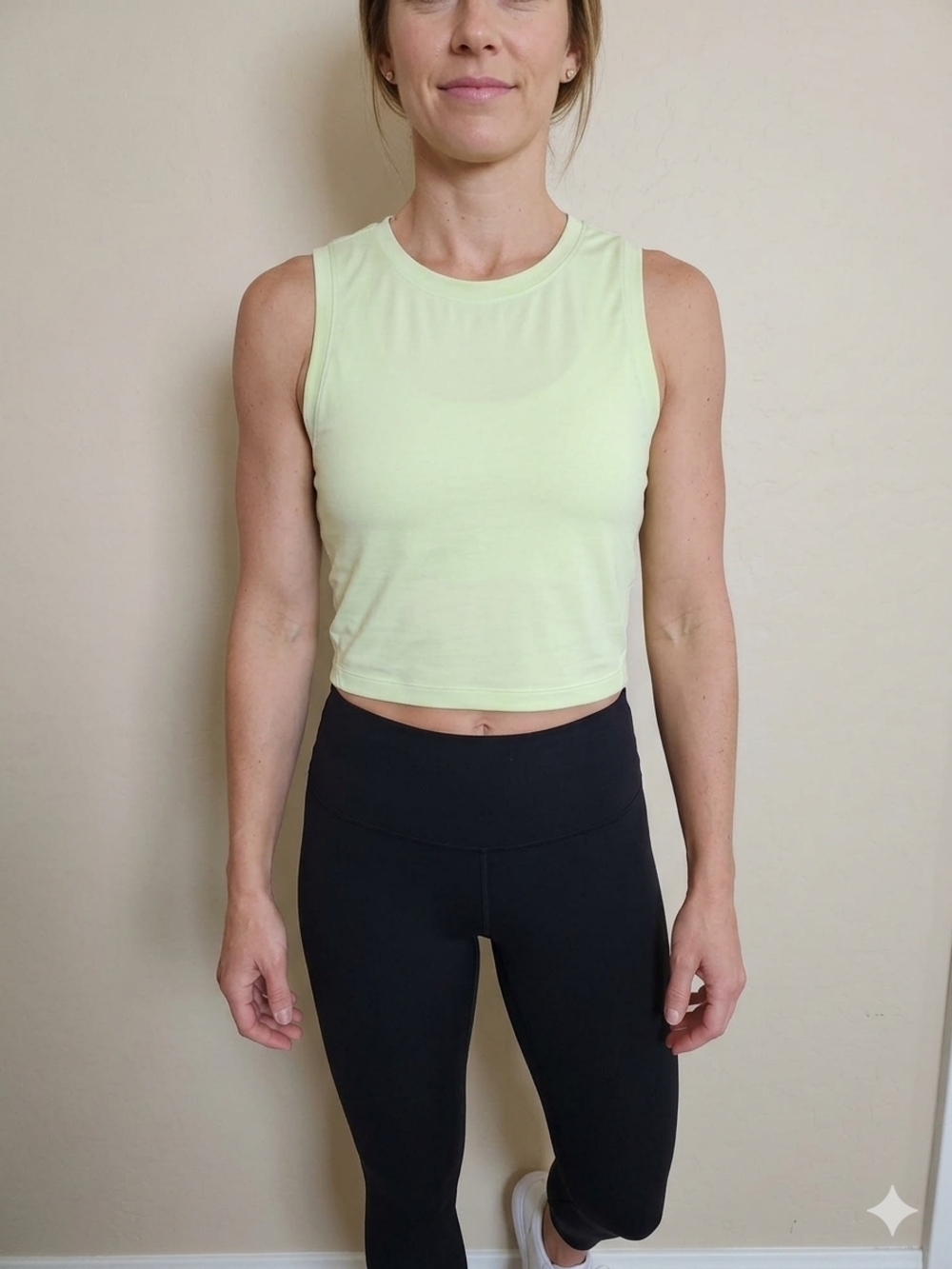 Yogalicious Light Lime Crop Tank Top
